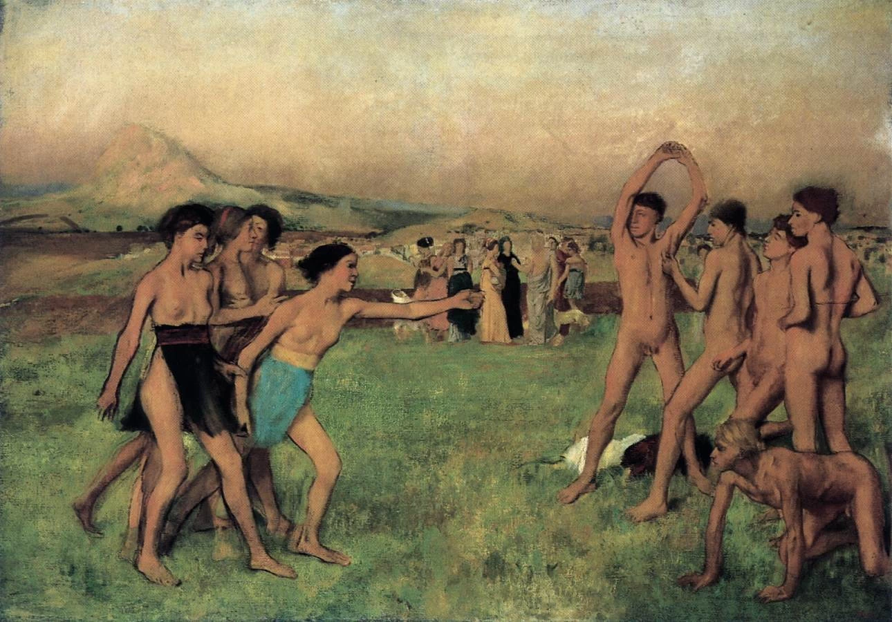 Giovani spartani che si esercitano - National Gallery, London